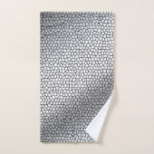 Luxury Monogram Glas in lood Silver Bad Handdoek (Handdoek)