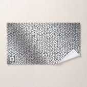 Luxury Monogram Glas in lood Silver Bad Handdoek (Handdoek)