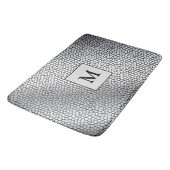 Luxury Monogram Glas in lood Silver Badmat (Gekanteld)
