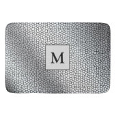 Luxury Monogram Glas in lood Silver Badmat (Voorkant)