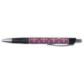 Luxury Monogram Paars en Gold Quatre Floral Pen (Bodem)