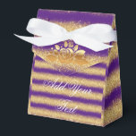 Luxury Monogramed Popular Paars Gold Glitter Bedankdoosjes<br><div class="desc">Luxe Monogram Populaire Paarse Gouden Glitter Favor Box - (Type BOKI412 in de site browser om het aanbod van al mijn creaties te zien. Bedankt. ) - Gepersonaliseerd Product - Bekijk onze andere producten en collecties, kies een geschenk voor u en uw dierbaren. Bedankt voor het kopen in onze winkel....</div>