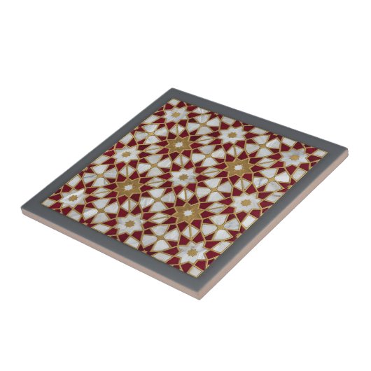 Luxury Moroccan Zellige Mosaic Infinite Pattern  Tegeltje (Zijkant)
