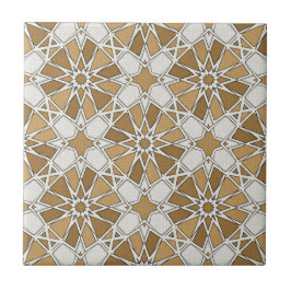 Luxury Moroccan Zellige Mosaic Pattern Tegeltje
