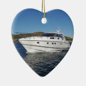 Luxury Motor Boat Keramisch Ornament (Rechts)