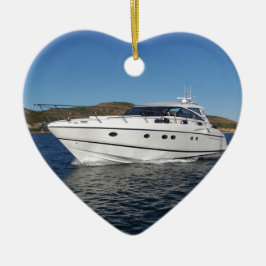 Luxury Motor Boat Keramisch Ornament