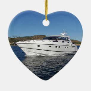 Luxury Motor Boat Keramisch Ornament