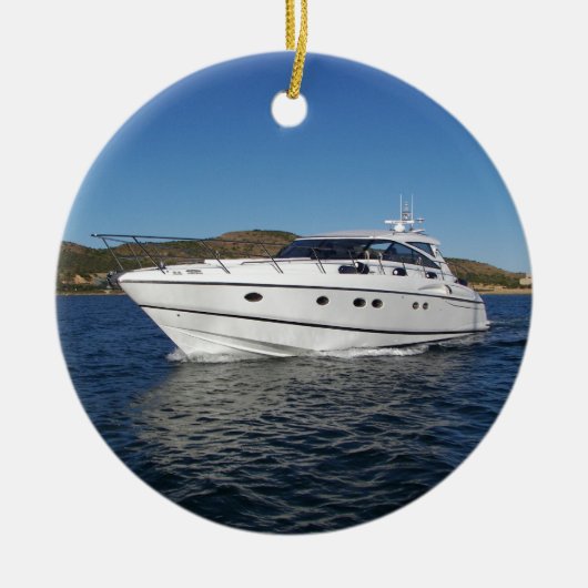 Luxury Motor Boat Keramisch Ornament (Voorkant)
