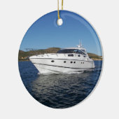Luxury Motor Boat Keramisch Ornament (Links)