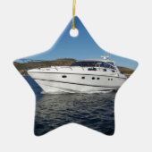 Luxury Motor Boat Keramisch Ornament (Voorkant)