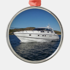 Luxury Motor Boat Metalen Ornament