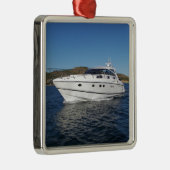 Luxury Motor Boat Metalen Ornament (Rechts)
