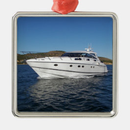 Luxury Motor Boat Metalen Ornament