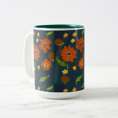 luxury mug for winter hot drinks tweekleurige koffiemok (Voorkant links)