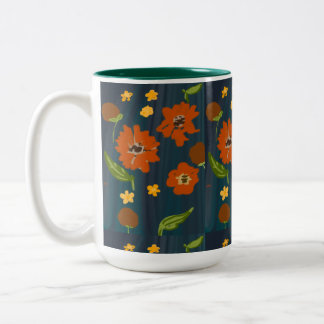 luxury mug for winter hot drinks tweekleurige koffiemok