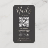 Luxury Nail Artist Manicurist Cloud Dancer Gold Visitekaartje (Achterkant)