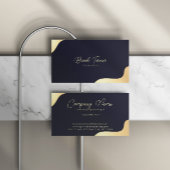Luxury Navy and Gold Visitekaartje