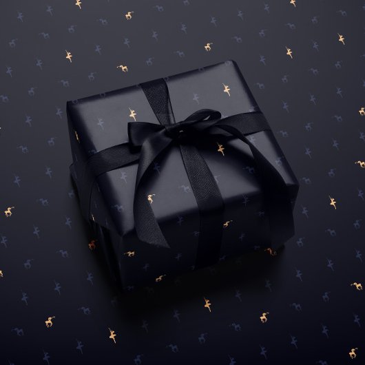 Luxury navy blue wrapping paper cadeaupapier