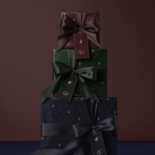 Luxury navy blue wrapping paper cadeaupapier