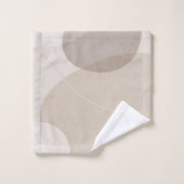 Luxury Neutral Beige Abstract Bad Handdoek (Wasdoekje)