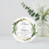 Luxury New Kaart trouwuitnodiging (Staand voorkant)