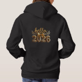 Luxury New Year Typography Design Hoodie (Achterkant)