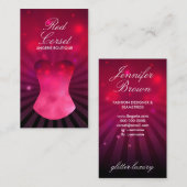 Luxury Night Show Corset Lingerie Visitekaartje (Voorkant / Achterkant)