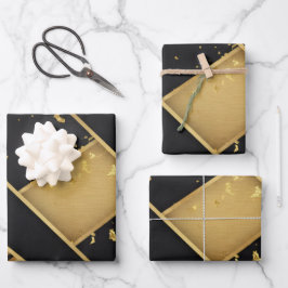 Luxury Noir Matte Black Premium Inpakpapier Vel