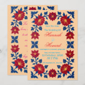 Luxury Norwegian Rosemaling Kaart (Voorkant / Achterkant)