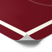 Luxury Old Money Monogram Wedding Welcome Poster (Hoek)