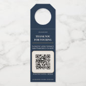 Luxury Open House Property Tour Favor QR Flessenhanger (Voorkant)