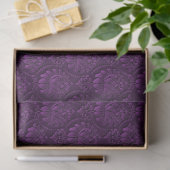 Luxury Paarse Floral Tissuepapier (Geschenk)