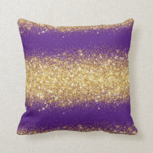 Luxury Paarse Gold Glitter Kussen