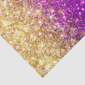 Luxury Paarse Gold Glitter Tissuepapier (Detail)