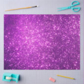 Luxury Paarse Gold Glitter Tissuepapier (Craft)