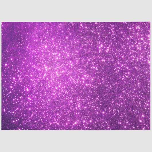 Luxury Paarse Gold Glitter Tissuepapier (Voorkant)