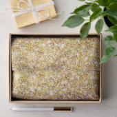 Luxury Paarse Gold Glitter Tissuepapier (Geschenk)