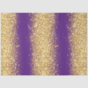 Luxury Paarse Gold Glitter Tissuepapier