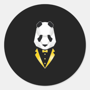 Luxury Panda Ronde Sticker