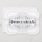 Luxury Paper Quinceañera Zuid-Westerne uitnodiging (Voorkant)