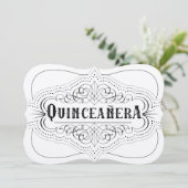 Luxury Paper Quinceañera Zuid-Westerne uitnodiging (Staand voorkant)