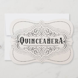 Luxury Paper Quinceañera Zuid-Westerne uitnodiging