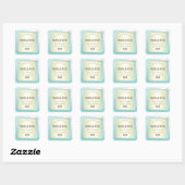 Luxury Parell en Blue Glitter Soy Candle Labels (Vel)