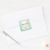 Luxury Parell en Blue Glitter Soy Candle Labels (Envelop)