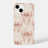 Luxury Pastel Pink Bows and Diamonds Phone Case iPhone Hoesje (Achterkant)