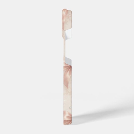 Luxury Pastel Pink Bows and Diamonds Phone Case iPhone Hoesje (Linkerkant)