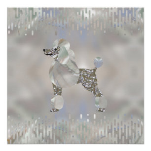 Luxury Pearl en Abalone Poodle Perfect Poster