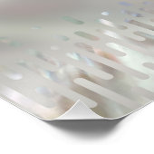 Luxury Pearl en Abalone Poodle Perfect Poster (Hoek)