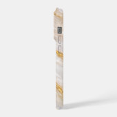 Luxury Pearl Marble Gold Vein Phone Case iPhone Hoesje (Linkerkant)