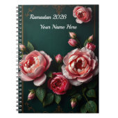 Luxury Peony Arabesque Notitieboek (Voorkant)